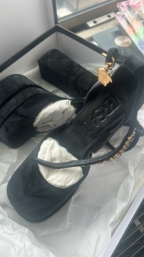 Versace black platform - versace,