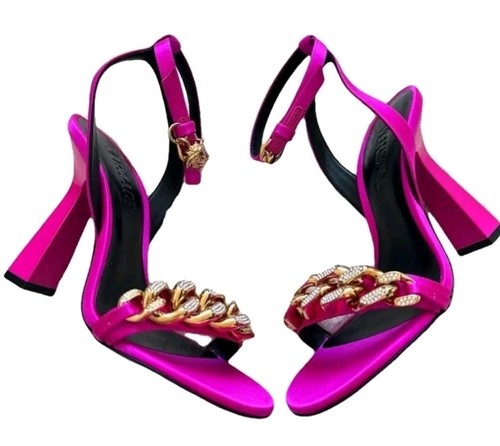 Pink versace satin - satin, medusa