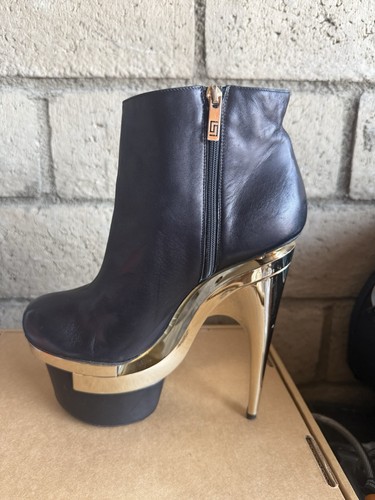 Versace black leather - , triple
